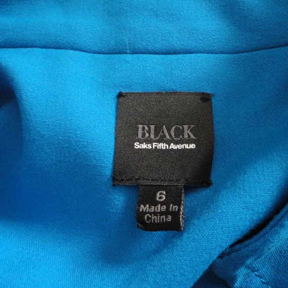Saks Fifth Avenue Black Label Teal Ruffle Midi Dress - Picture 3 of 8